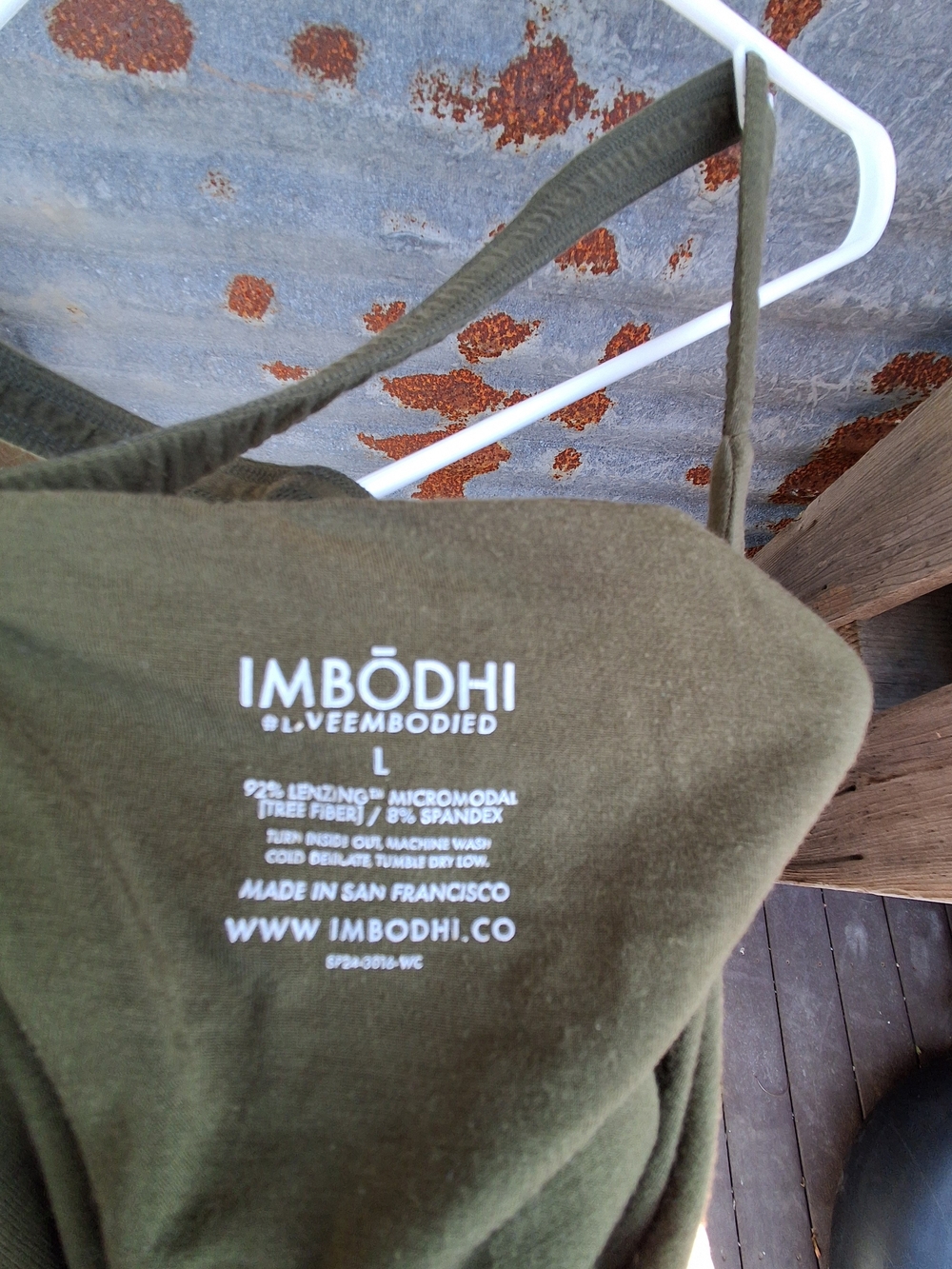 Imbodhi Olive Scoop-Neck Sleeveless Jumpsuit - Picture 5 of 8